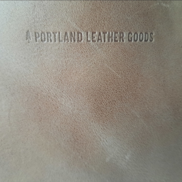PORTLAND LEATHER GOODS Cappuccino Mini Crossbody Tote Nubuck Patina Boho - Picture 8 of 10